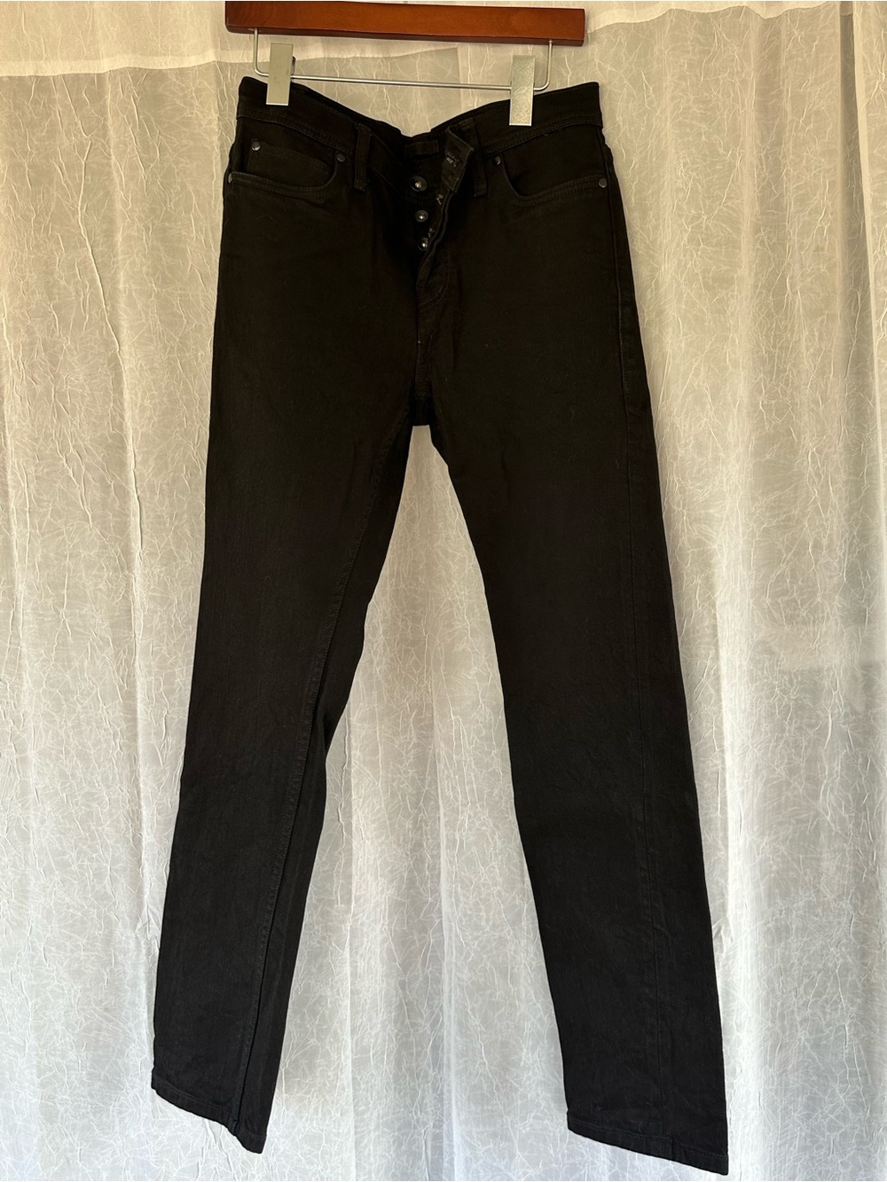 Unbranded Black slim selvedge jeans